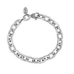 Sterling Silver Alternate Oval Link